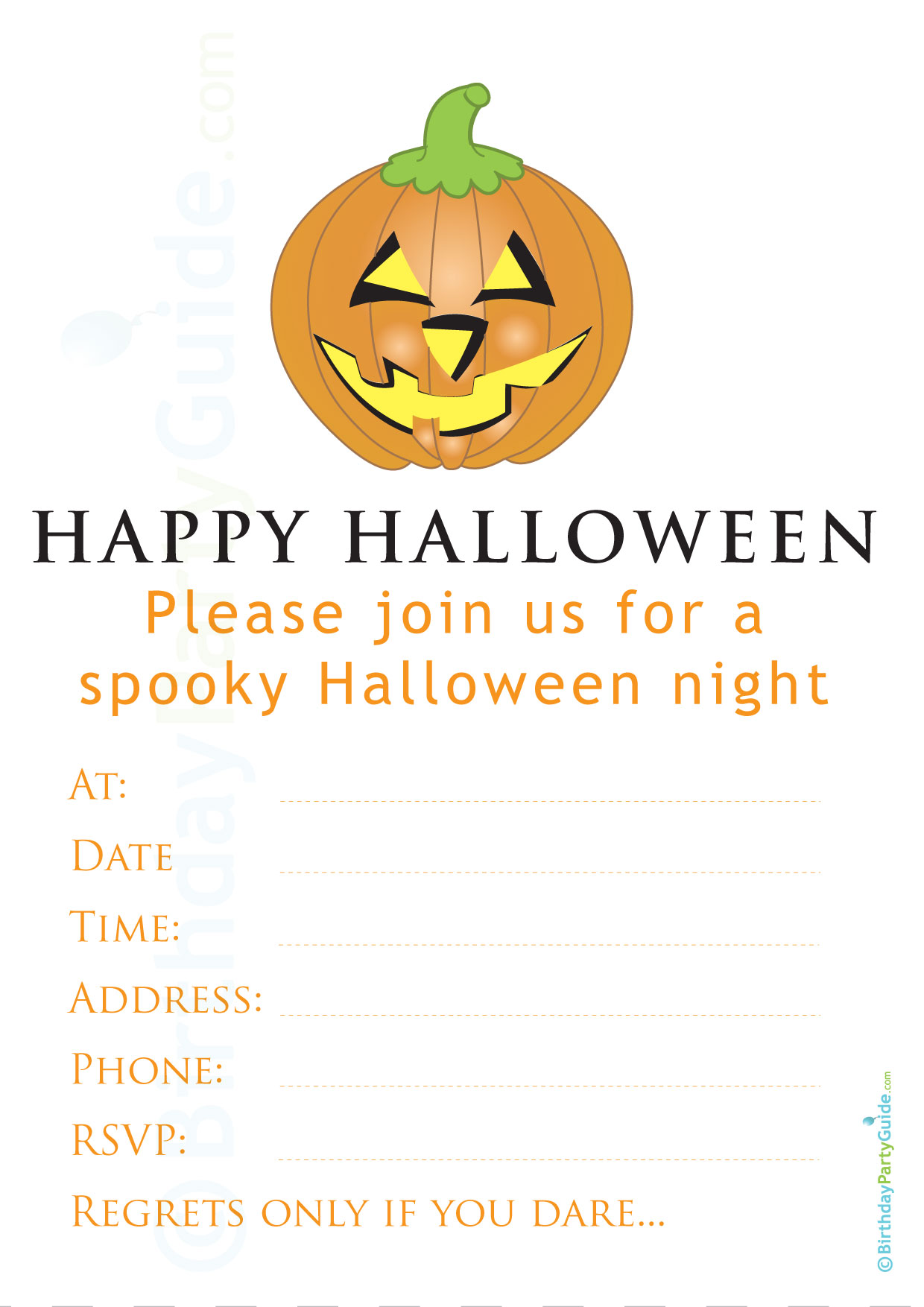 Halloween Party Invitation