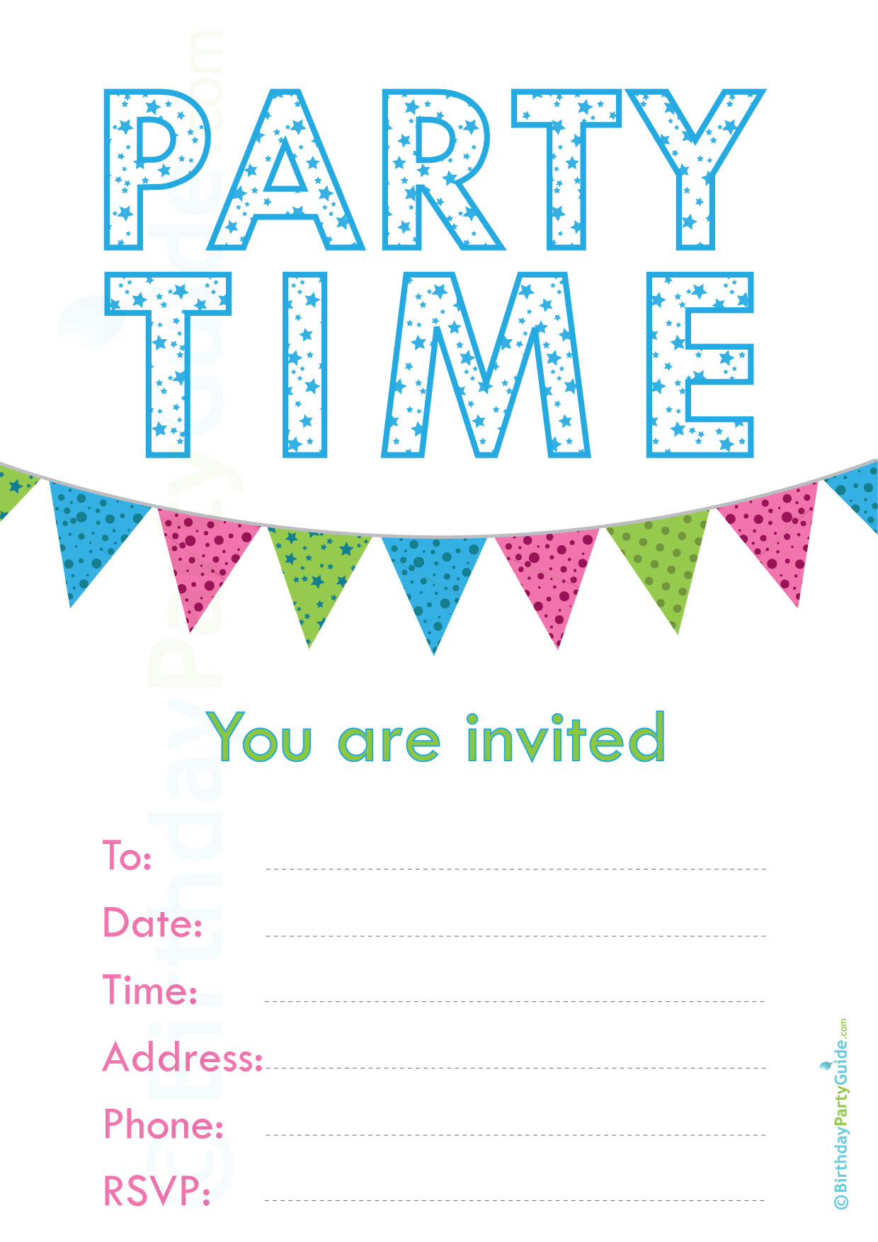 Party Time Invitation