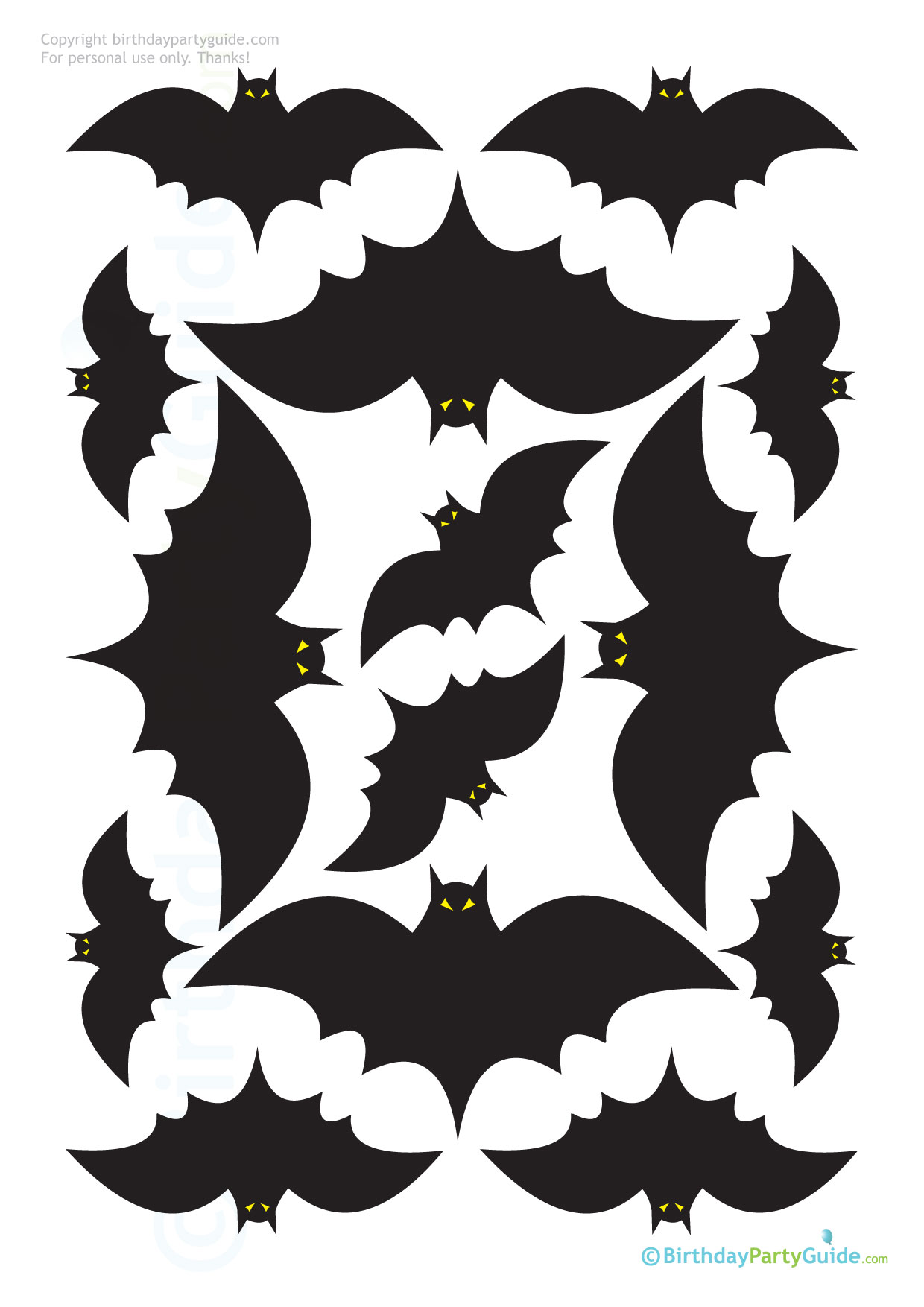 Printable Bats Templates